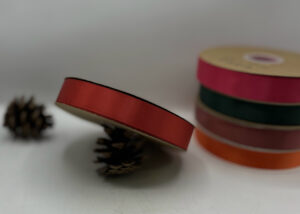 شريط ستن 2.5 سم ابيض