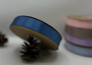 شريط ستن 2.5 سم ازرق غامق