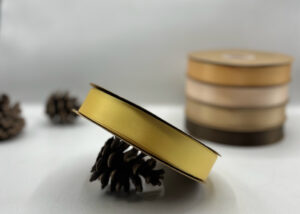 شريط ستن 2.5 سم اصفر