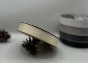 شريط ستن 2.5 سم اوف وايت