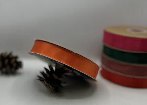 شريط ستن 2.5 سم برتقالي