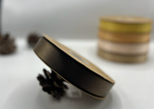 شريط ستن 2.5 سم بني